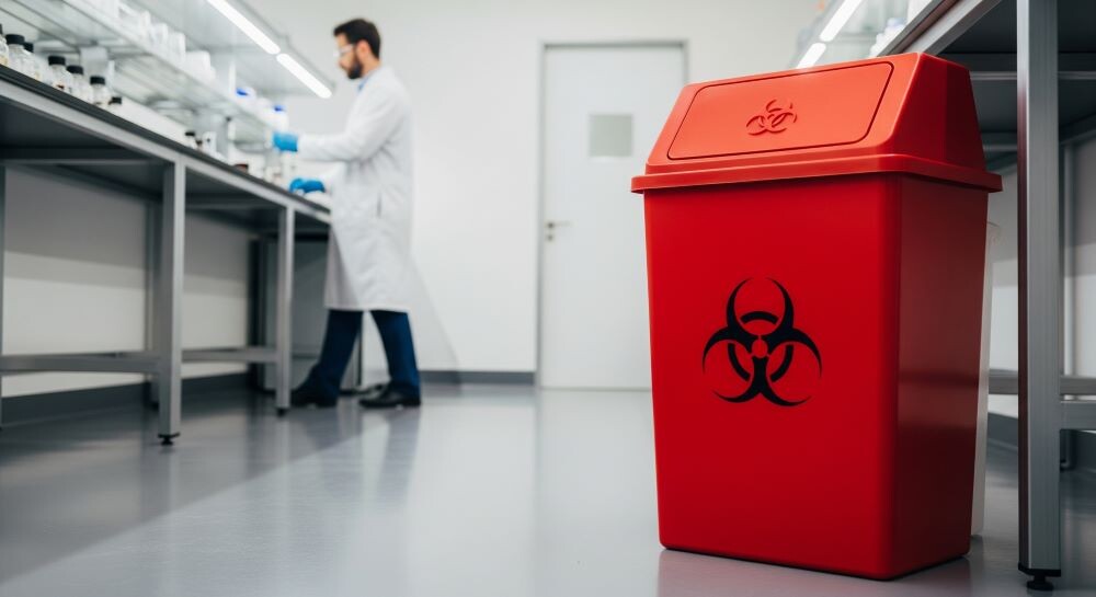 Enfekte Atıklar İçin Tıbbi Atık Kutusu - Biyotehlike Güvenliği