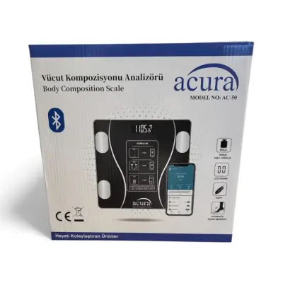 Dijital Tartı Yağ, Su, Kas ve Kilo Ölçer Akıllı Tartı - 1