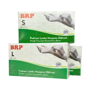 BRP Lateks Pudrasız Eldiven 100'lük