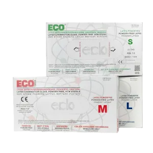 Eco Pudrasız Lateks Eldiven 100'lük