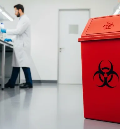 Enfekte Atıklar İçin Tıbbi Atık Kutusu - Biyotehlike Güvenliği