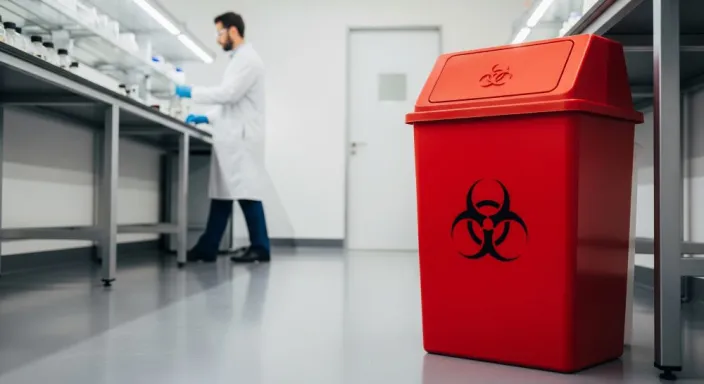 Enfekte Atıklar İçin Tıbbi Atık Kutusu - Biyotehlike Güvenliği