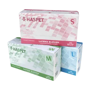 Haspet Lateks Pudralı Eldiven