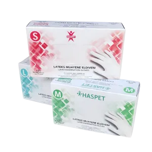Haspet Lateks Pudrasız Eldiven