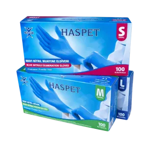 Haspet Nitril Pudrasız Eldiven