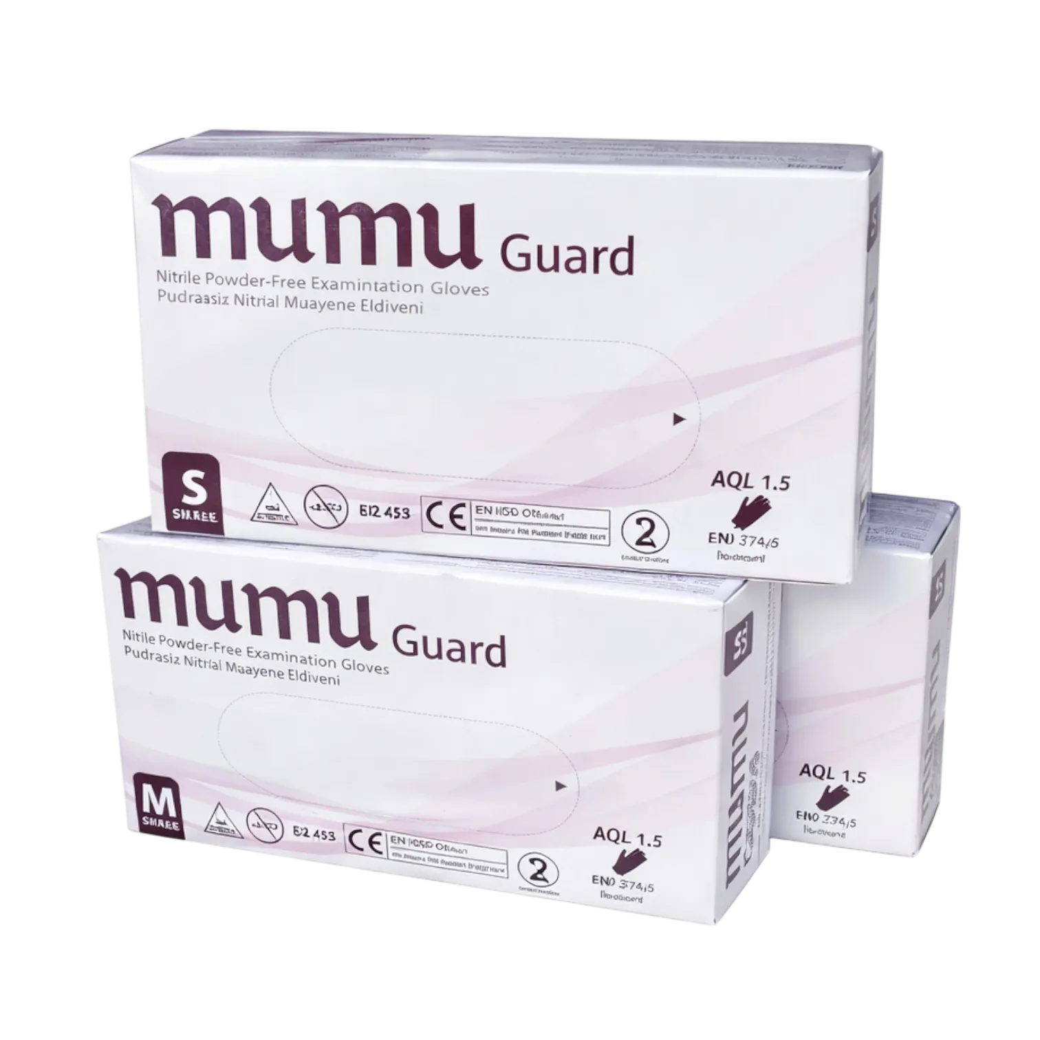 Mumu Nitril Pudrasız Mavi Muayene Eldiveni 100'lük