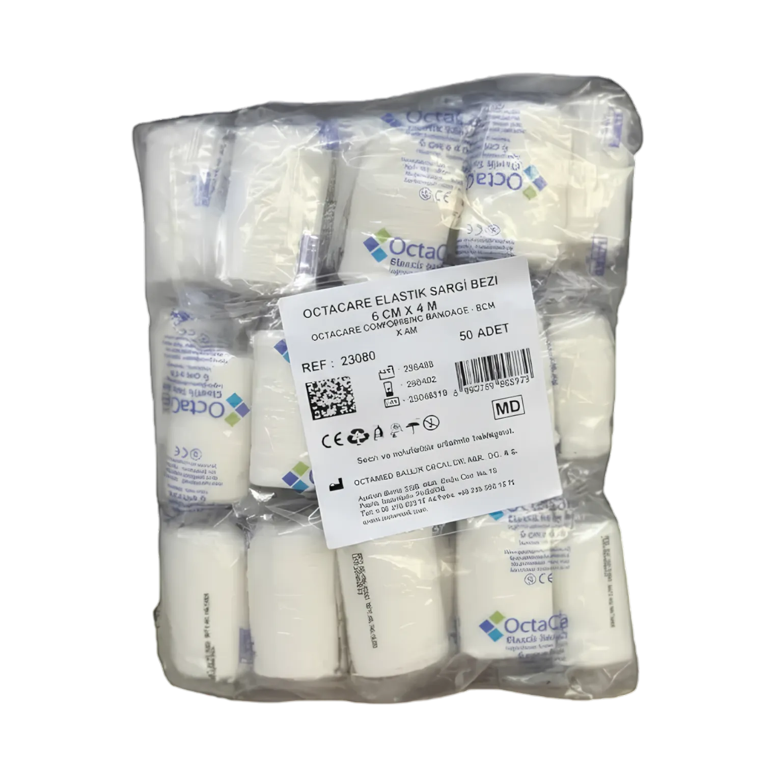 Octacare Elastik Sargı Bezi 6 cm x 4 mt 50 Adet