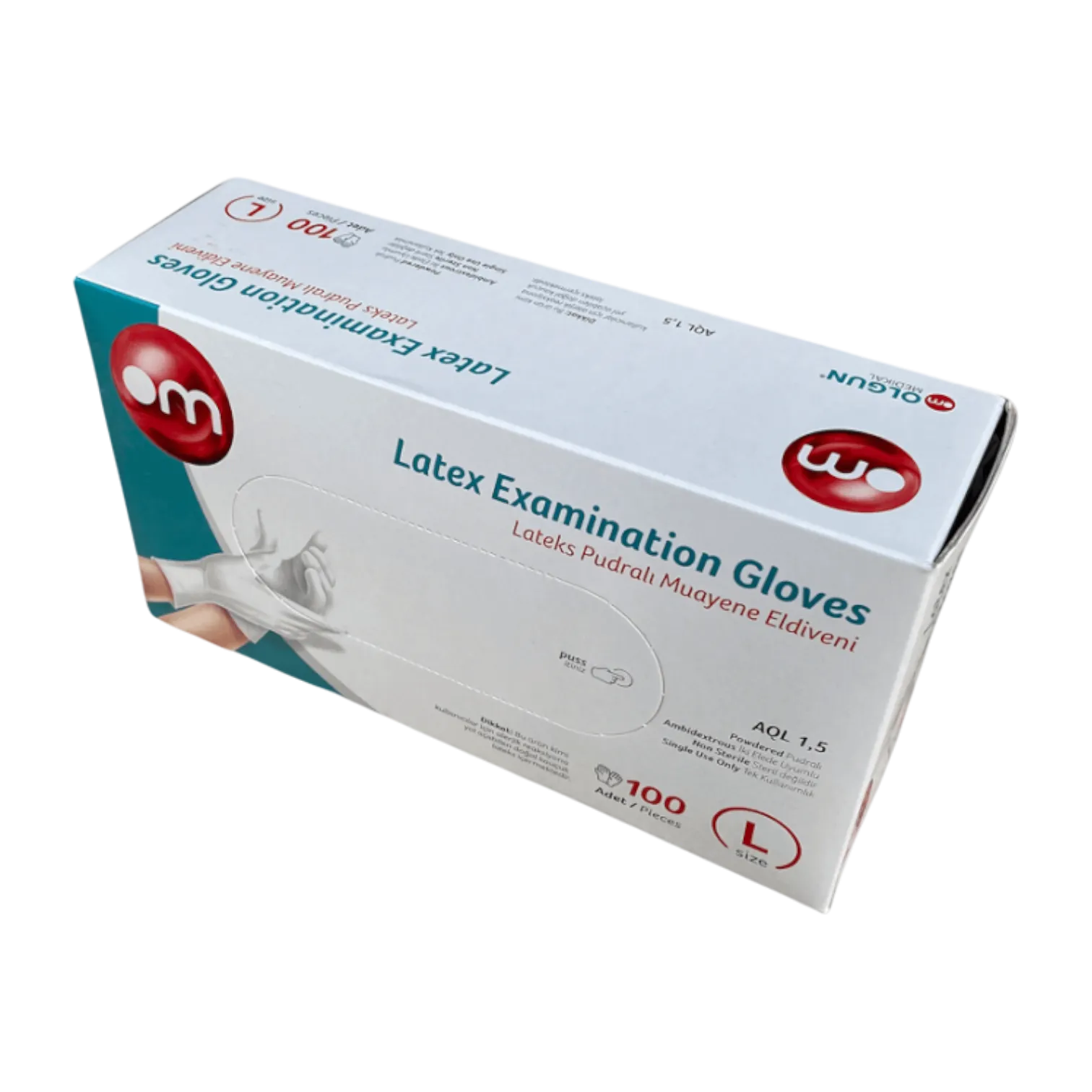 OM Lateks Pudralı Eldiven