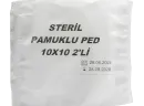Steril Pamuklu Pansuman Pedi 10x10 2'li Paket