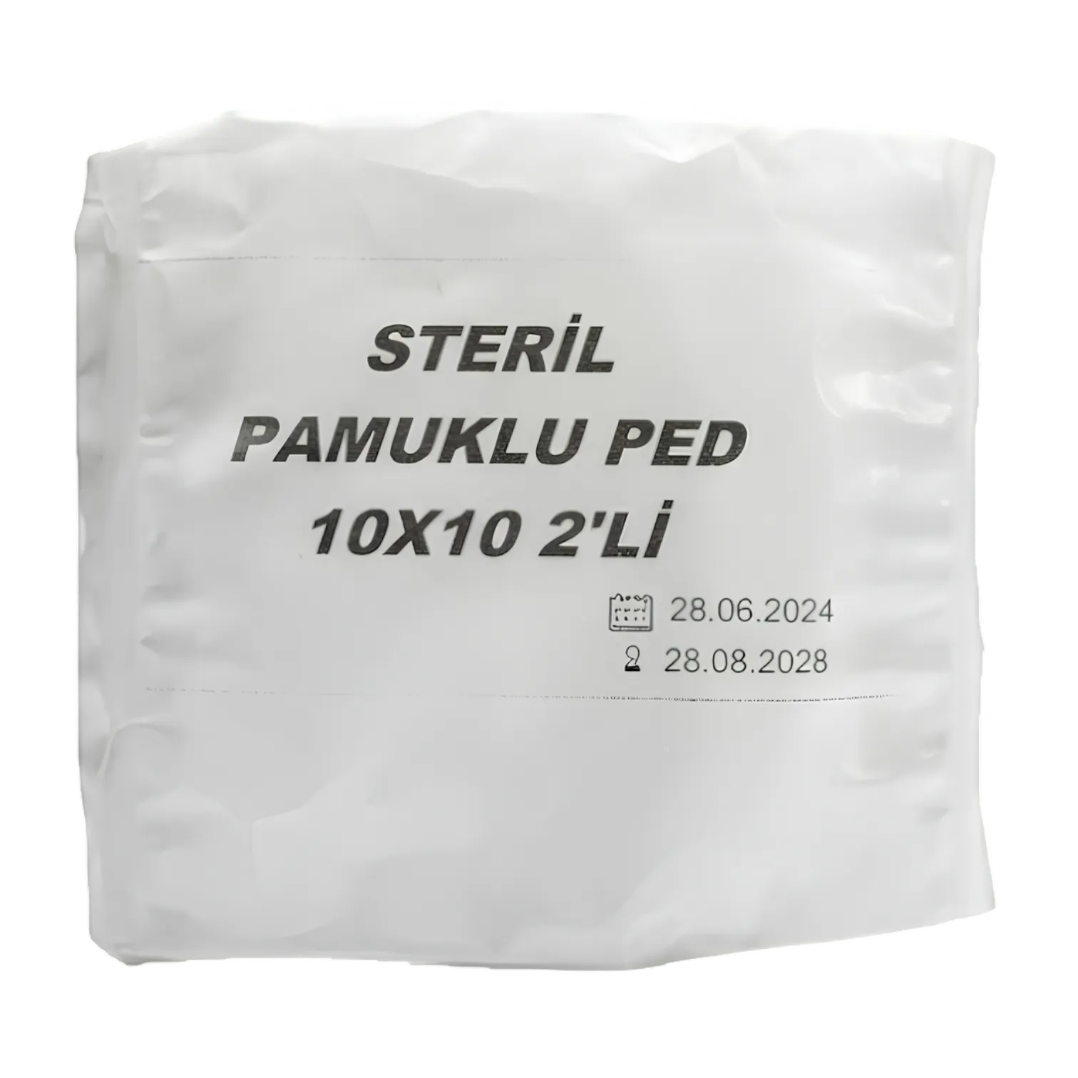 Steril Pamuklu Pansuman Pedi 10x10 2'li Paket