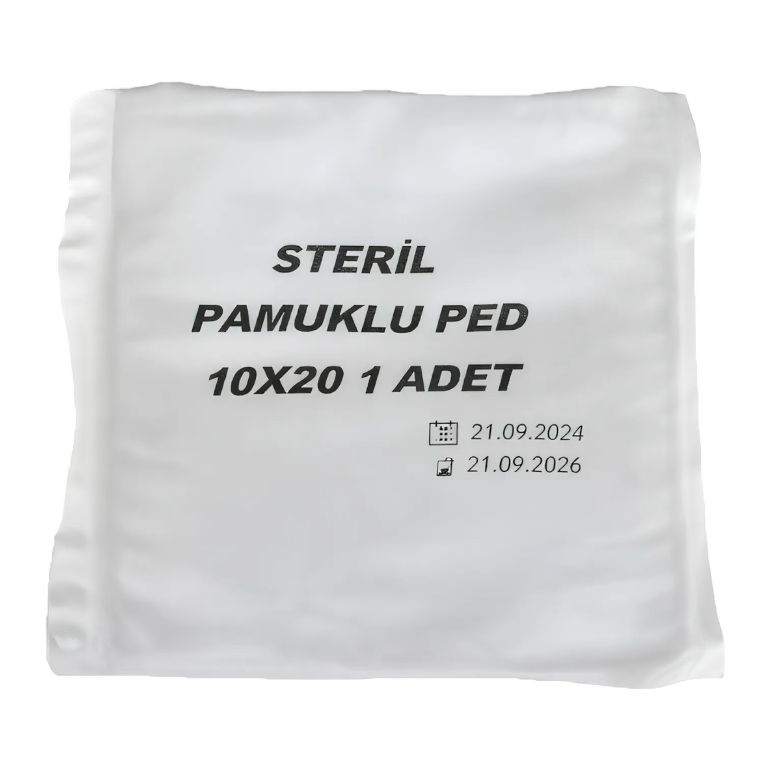 Steril Pamuklu Ped 10 cm x 20 cm Tekli Paket