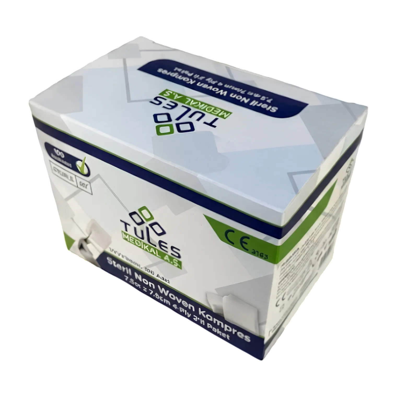 Steril Spanç Gaz Kompres 7,5 x 7,5 5'li 100'lük Tules