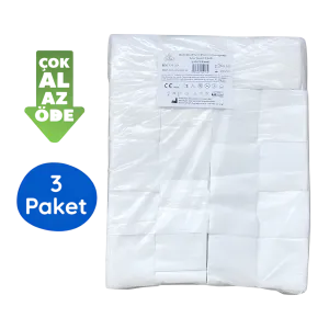 Tules Non Steril Yüksek Emici Spanç 7,5x7,5 4 Kat 1000'lik Paket x 3 Paket