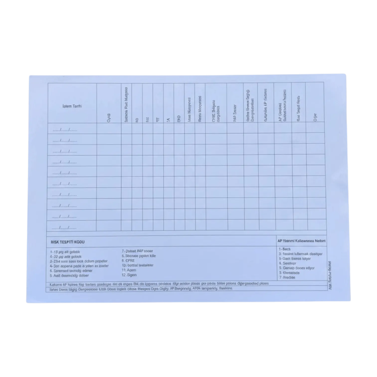 15-49 Kadın İzlem Kartı 100'lük