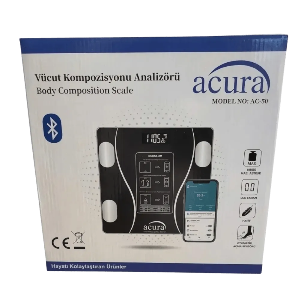 Dijital Yetişkin tartı 180 kg. Termometreli