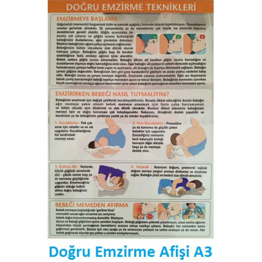 Doğru Emzirme Teknikleri Afişi A3