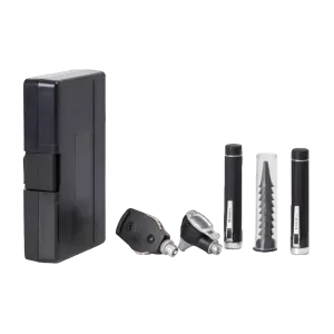 Fiber Optik Otoskop Oftalmaskop LED 2'li Set