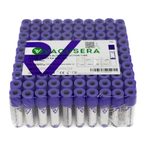 Kan Alma Tüpü K2 Edtalı Mor Vacusera 100'lü 2 ml