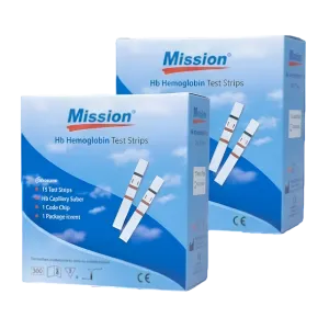 Mission Hemoglobin Stribi (2 Kutu) 100 Adet