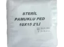 Steril Pamuklu Pansuman Pedi 10x15 2'li Paket
