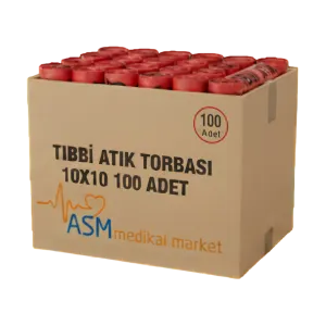 Toptan Tıbbi Atık Torbası 80x110 10 Rulo