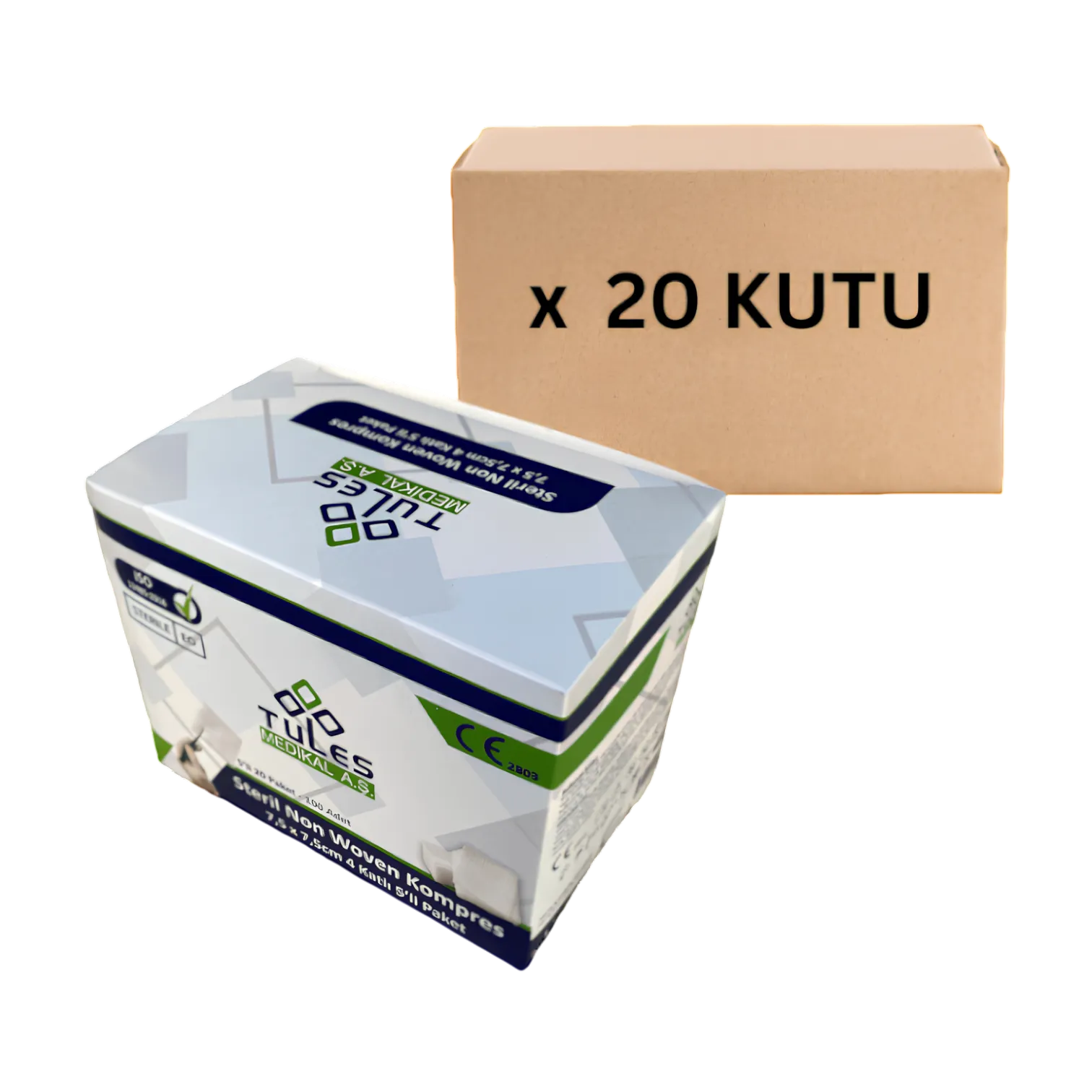 Tules Nonwoven Yüksek Emici Steril Spanç 20 Kutu