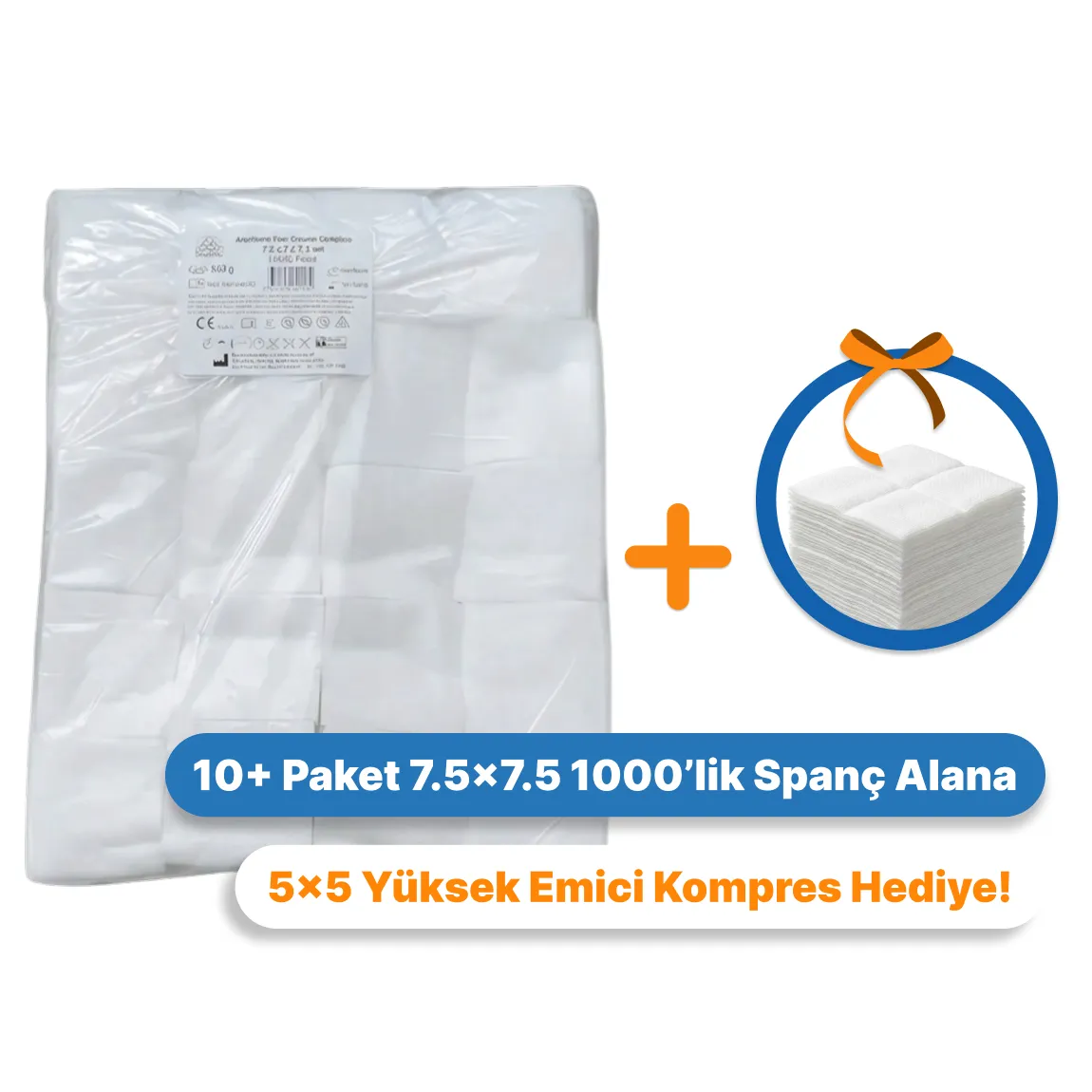 Spanç 1000'lik 7,5 x 7,5 4 Kat Non-Steril Tules